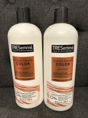NEW 🆕 TRESemmé Keratin Smooth Color Conditioner (2-Pack) anti-fade 0% parabens
